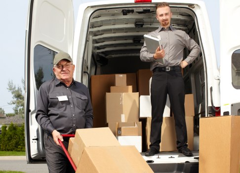 Commercial moving team planning a business relocation in Harrow