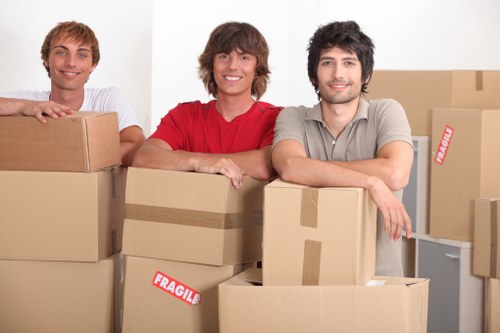 Careful loading of furniture for a Harrow relocation