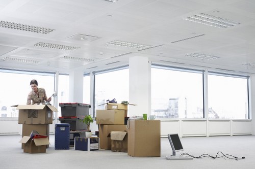 Loading furniture safely into a transport van