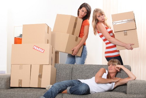 Safe loading of household items into a van