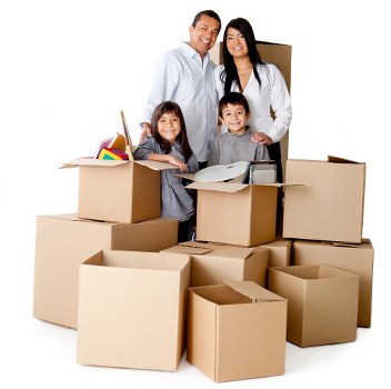 Loading furniture into a moving van in Harrow